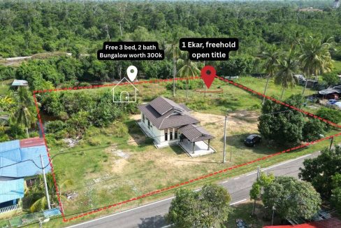 Banglo & Tanah 1 Ekar di Tanjung Agas, Pekan Untuk Dijual