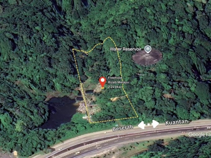 tanah jalan utaman taman beserah