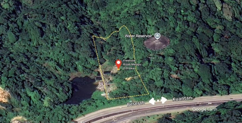 tanah jalan utaman taman beserah